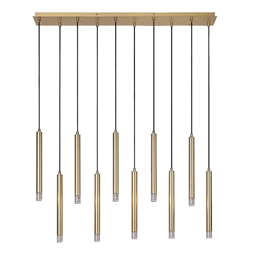 Rabalux - Candeeiro suspenso 10xG9/5W/230V dourado