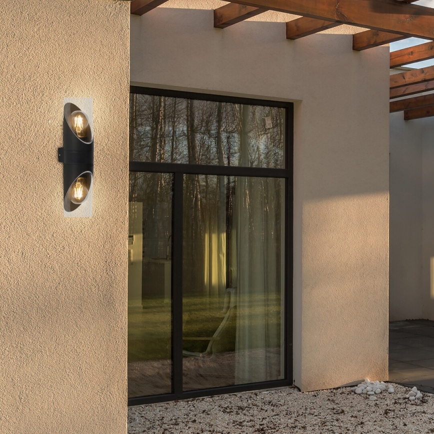 Rabalux - Iluminação de parede exterior 2xE27/28W/230V IP54