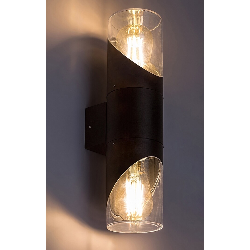 Rabalux - Iluminação de parede exterior 2xE27/28W/230V IP54