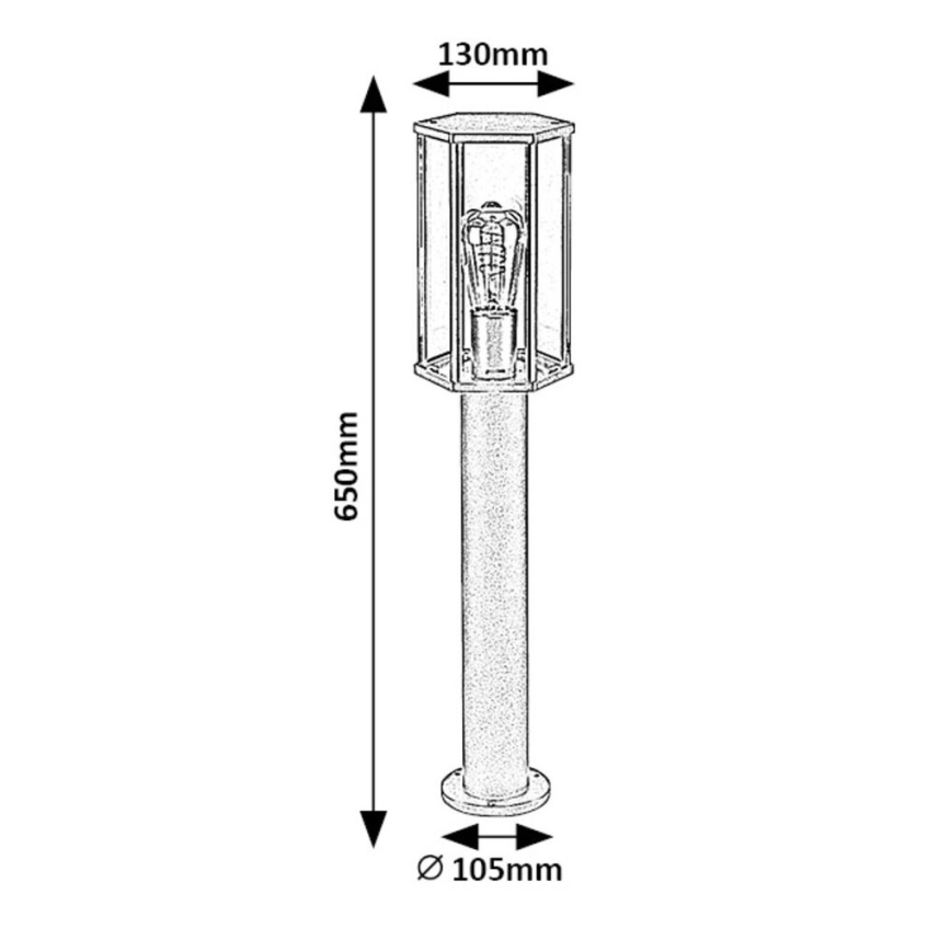 Rabalux - Candeeiro exterior 1xE27/40W/230V IP44