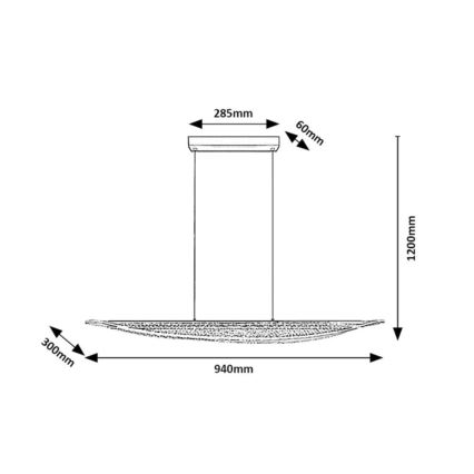 Rabalux - Lustre LED suspenso por cabo LED/32W/230V 3000K