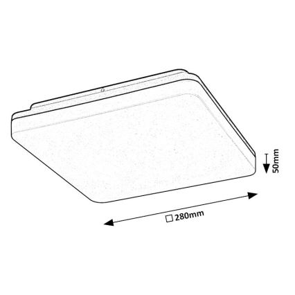Rabalux - Iluminação de teto de casa de banho LED LED/24W/230V IP54