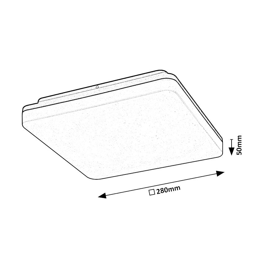 Rabalux - Iluminação de teto de casa de banho LED LED/24W/230V IP54