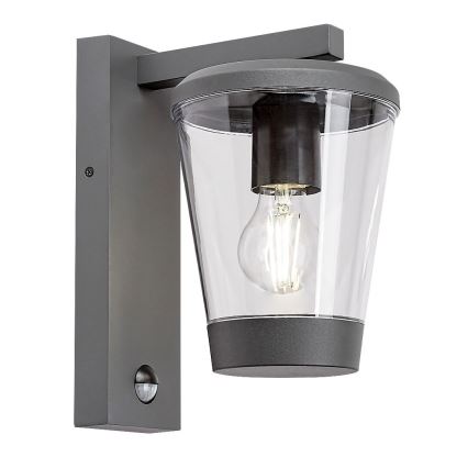 Rabalux - Candeeiro de parede exterior com sensor de movimento 1xE27/40W/230V IP44