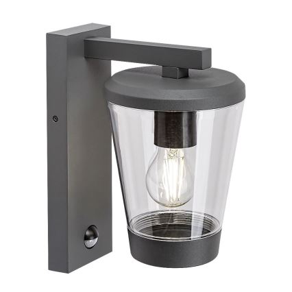 Rabalux - Candeeiro de parede exterior com sensor de movimento 1xE27/40W/230V IP44