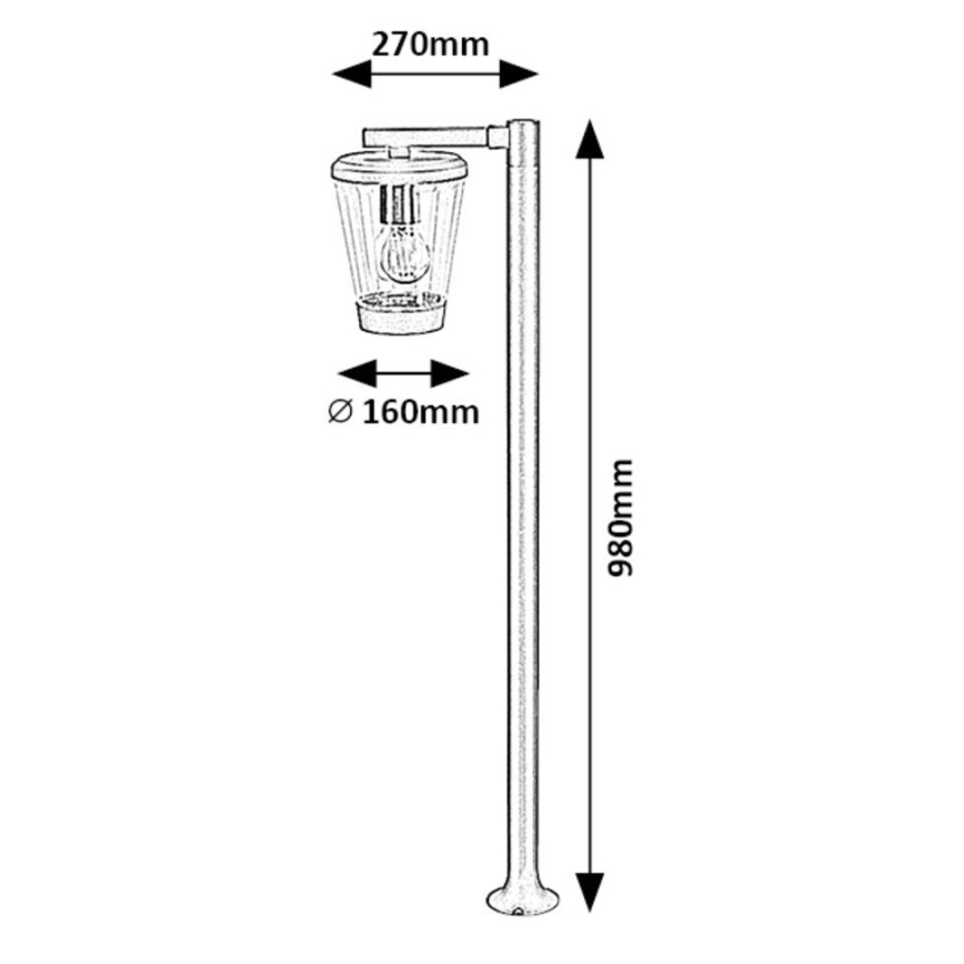 Rabalux - Lâmpada exterior 1xE27/40W/230V IP44