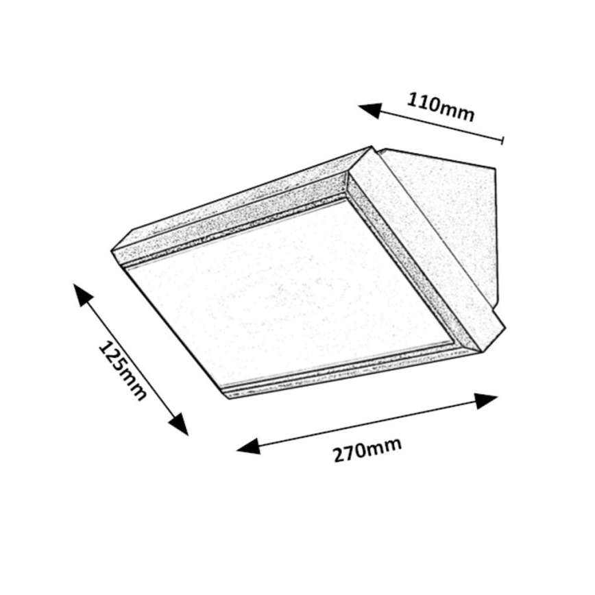 Rabalux - Iluminação de parede exterior LED LED/12W/230V IP54