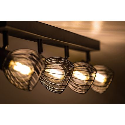 Rabalux - Luminária de teto com 4 focos E14/10W/230V