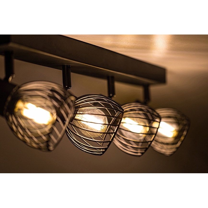 Rabalux - Luminária de teto com 4 focos E14/10W/230V