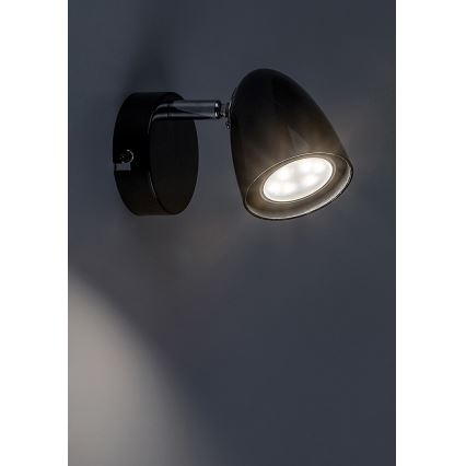 Rabalux - Foco de parede 1xGU10/5W/230V preto