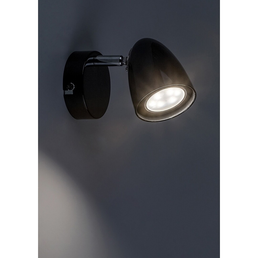 Rabalux - Foco de parede 1xGU10/5W/230V preto
