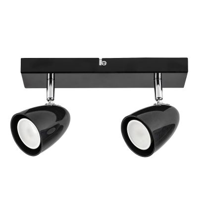 Rabalux - Foco 2xGU10/5W/230V preto