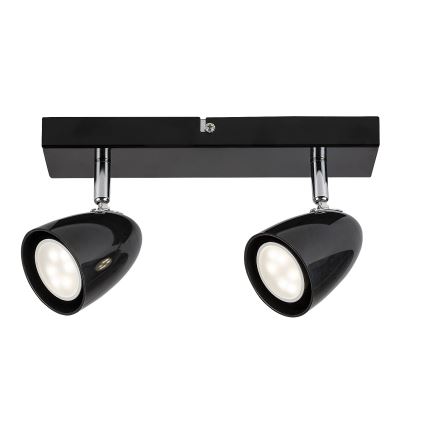 Rabalux - Foco 2xGU10/5W/230V preto