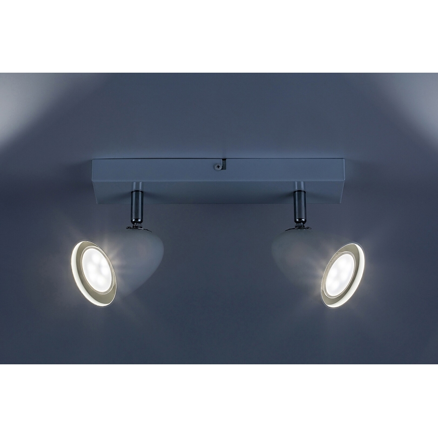 Rabalux - Foco 2xGU10/5W/230V branco