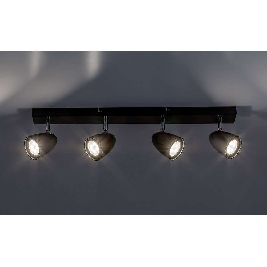 Rabalux - Foco 4xGU10/5W/230V preto