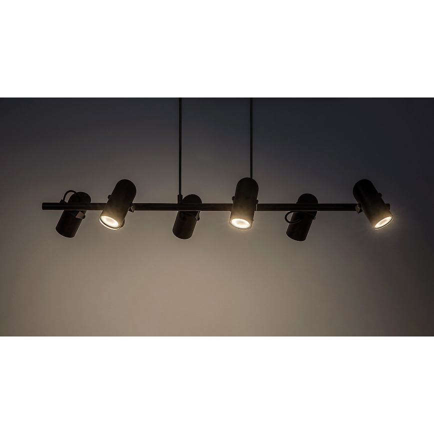 Rabalux - Candeeiro suspenso 6xGU10/25W/230V
