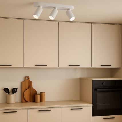 Rabalux - Candeeiro de focos 3xGU10/7W/230V branco