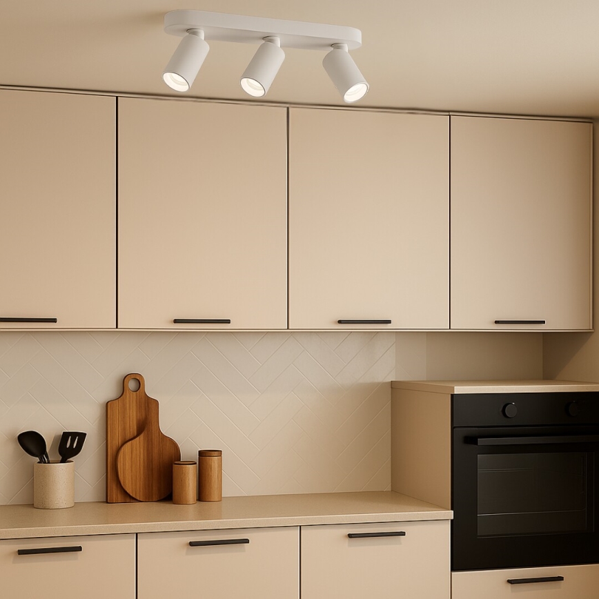 Rabalux - Candeeiro de focos 3xGU10/7W/230V branco