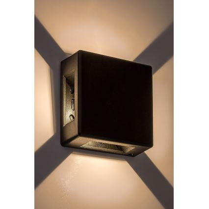 Rabalux - Iluminação de parede exterior LED LED/6W/230V IP54 preta