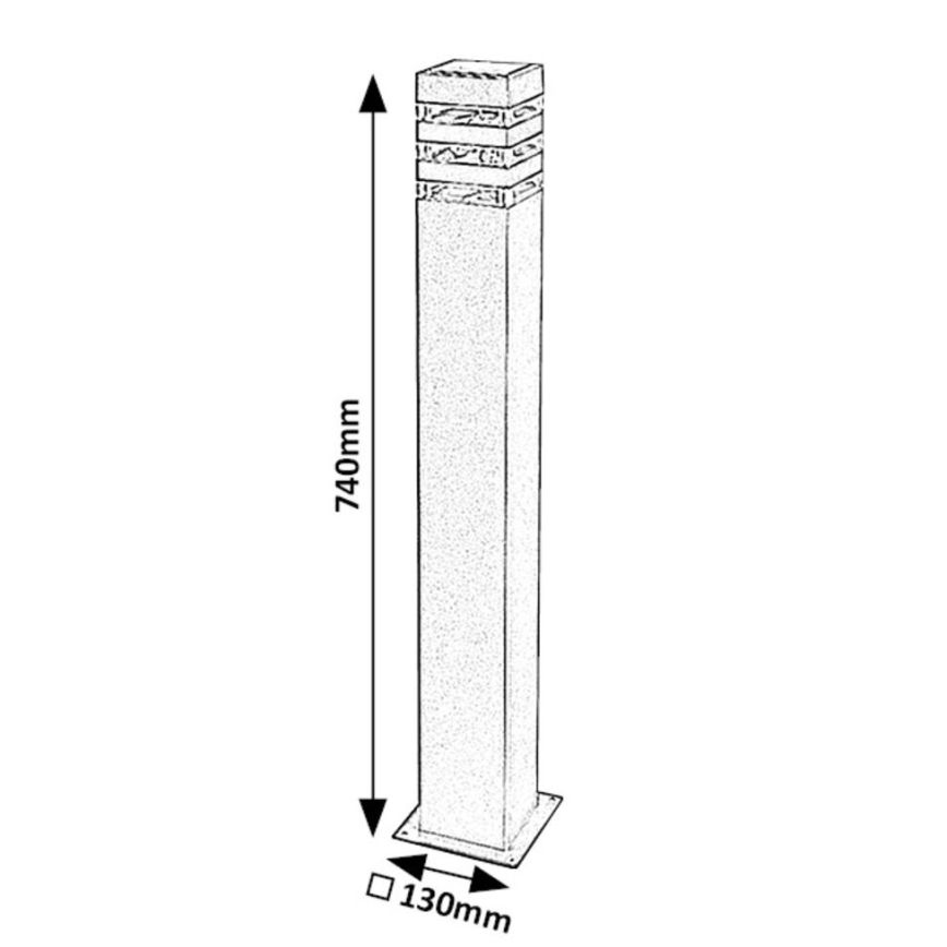 Rabalux - Candeeiro exterior 1xE27/12W/230V IP44