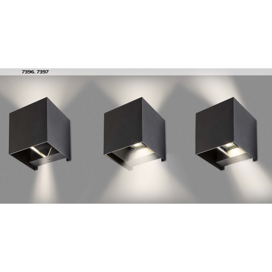 Rabalux - Iluminação de parede exterior 1xG9/42W/230V IP54 preta