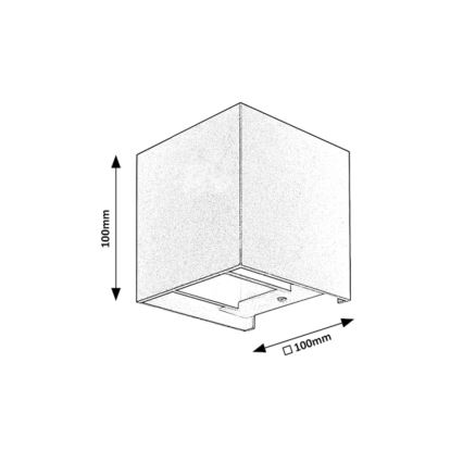 Rabalux - Iluminação de parede exterior 1xG9/42W/230V IP54 preta
