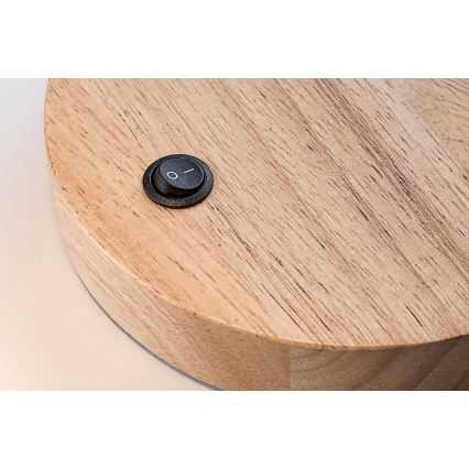 Rabalux - Candeeiro de mesa 1xE14/25W/230V árvore da borracha