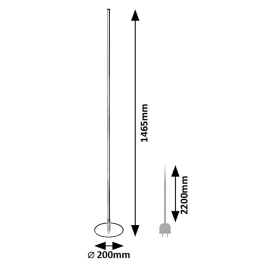 Rabalux - Candeeiro de chão LED LED/18W/230V 3000K