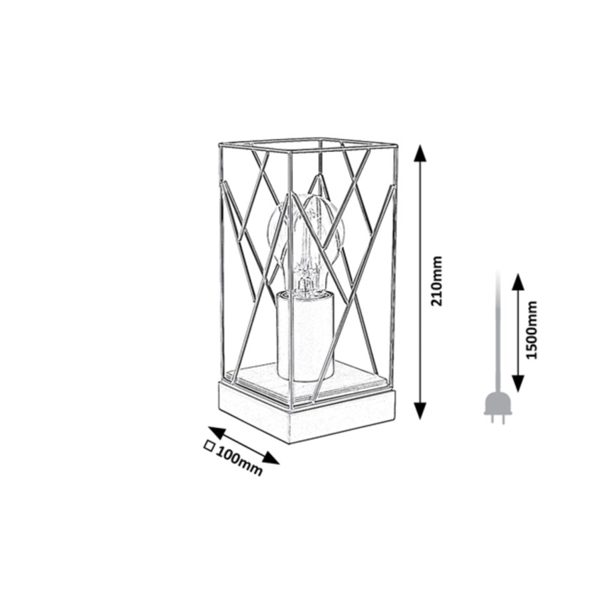 Rabalux - Candeeiro de mesa 1xE27/40W/230V