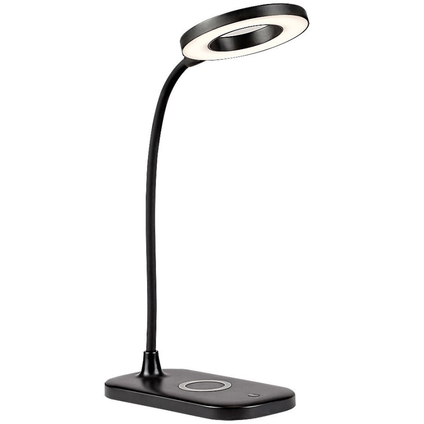 Rabalux - LED Candeeiro de mesa táctil com regulação e carregamento sem fios LED/5W/5V 2700-6000K preto