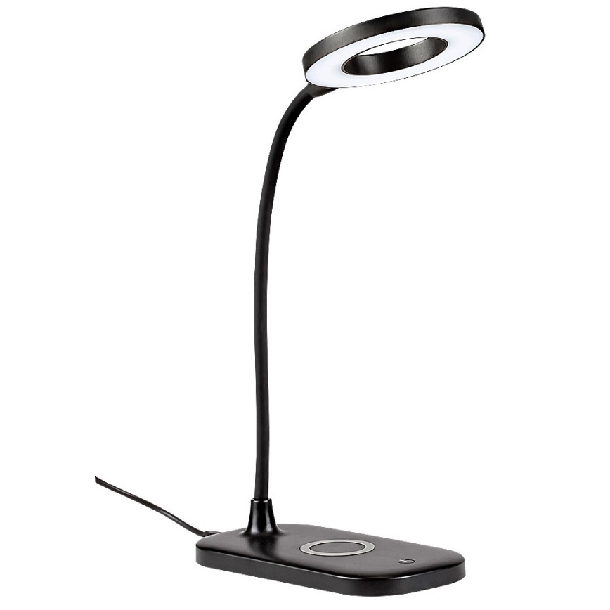 Rabalux - LED Candeeiro de mesa táctil com regulação e carregamento sem fios LED/5W/5V 2700-6000K preto