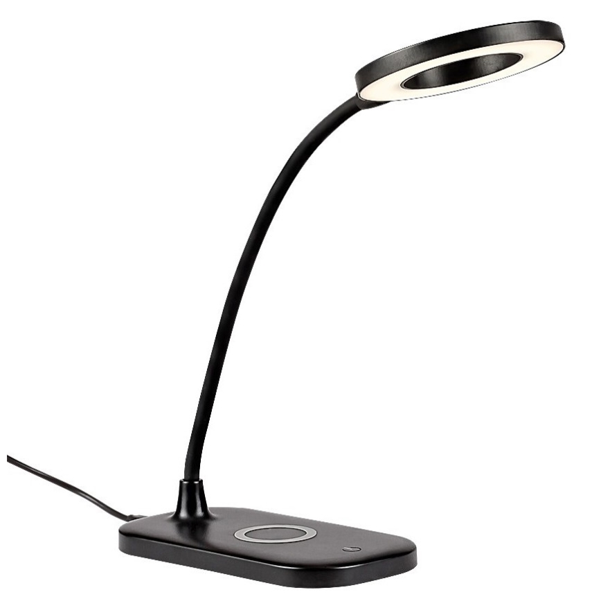 Rabalux - LED Candeeiro de mesa táctil com regulação e carregamento sem fios LED/5W/5V 2700-6000K preto