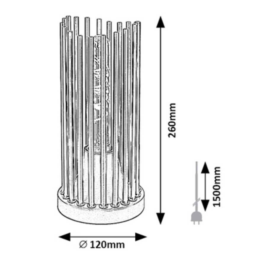 Rabalux - Candeeiro de mesa 1xE27/40W/230V