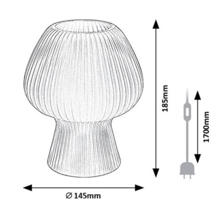 Rabalux - Candeeiro de mesa 1xE14/60W/230V branco