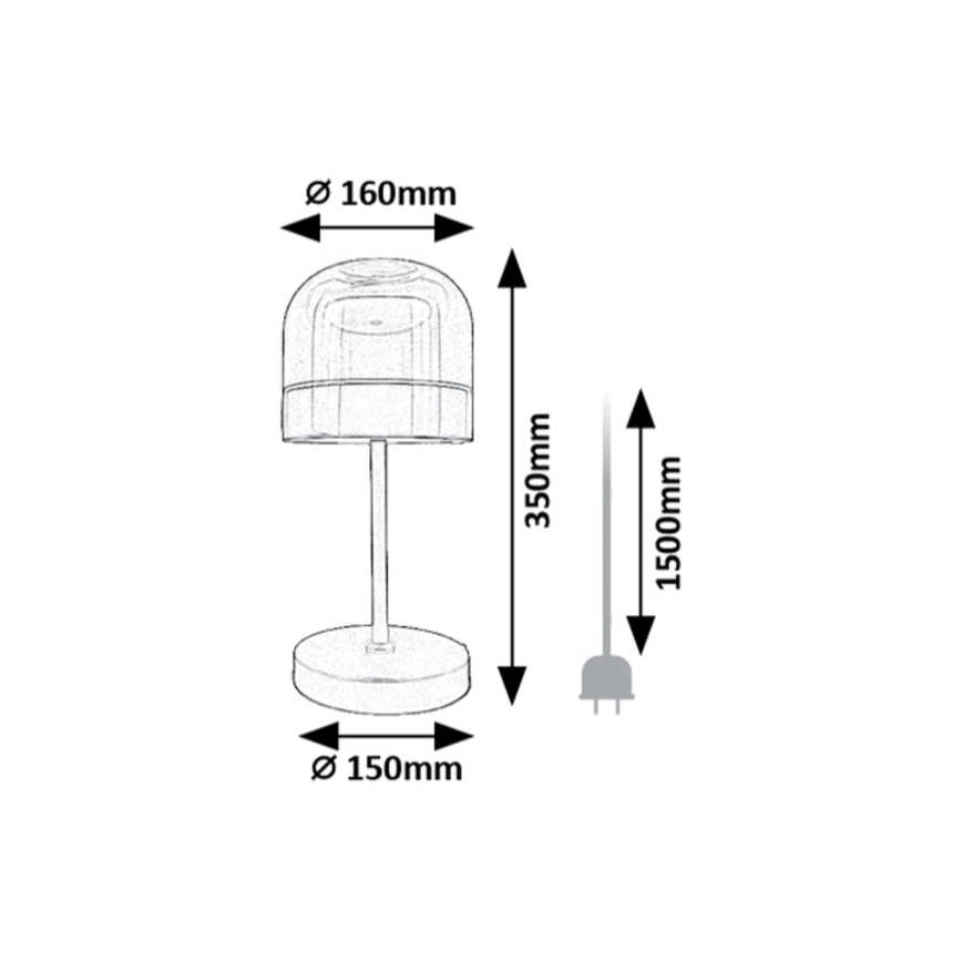 Rabalux - Candeeiro de mesa LED com regulação LED/13W/230V 3000/4000/6000K