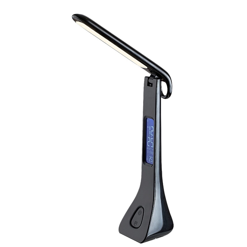 Rabalux - Candeeiro de mesa LED com regulação e ecrã LED/7W/5V 4000K preto