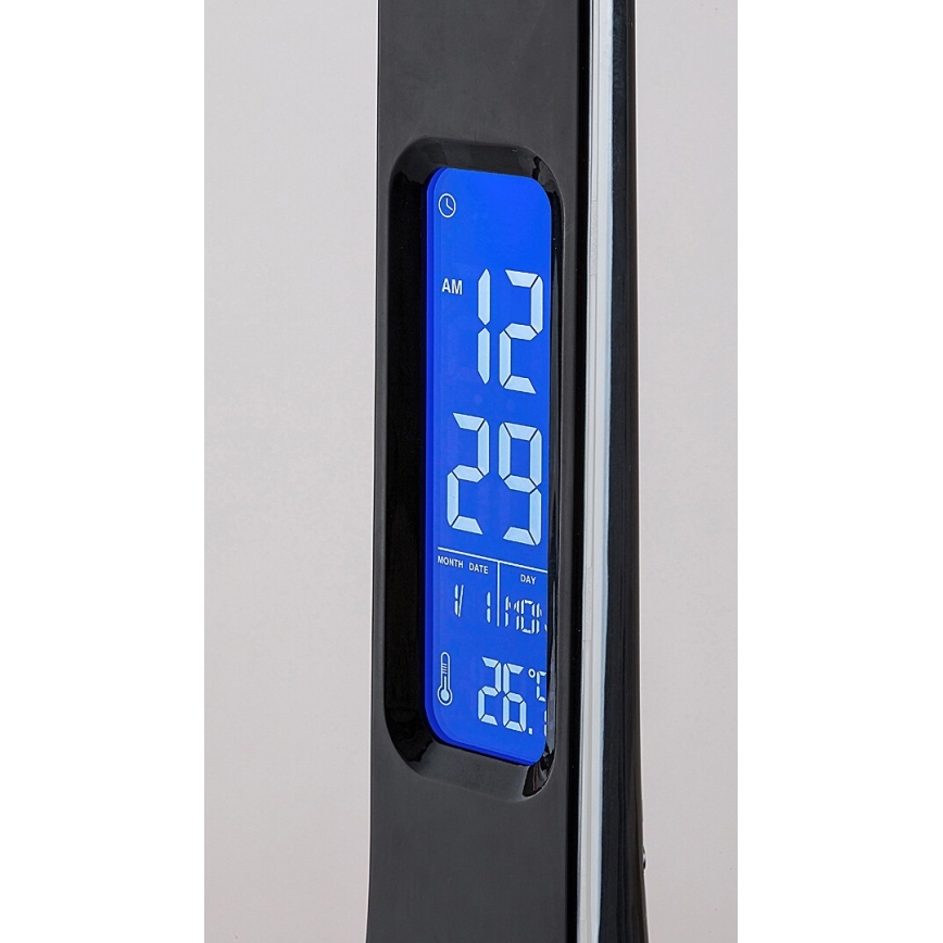Rabalux - Candeeiro de mesa LED com regulação e ecrã LED/7W/5V 4000K preto