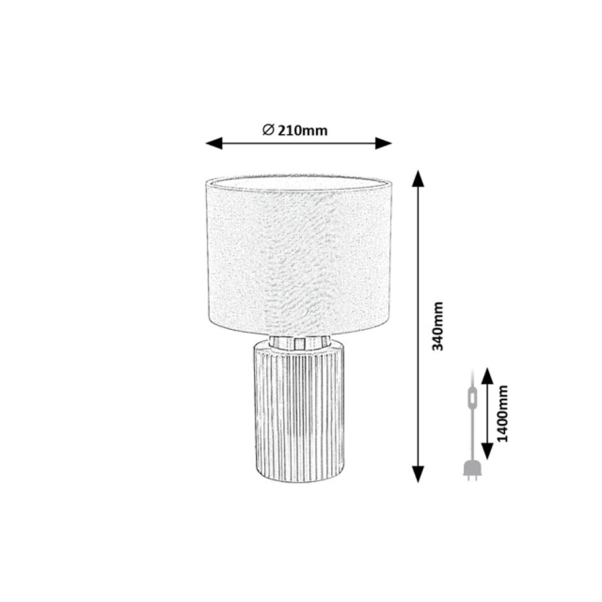 Rabalux - Candeeiro de mesa 1xE14/40W/230V verde