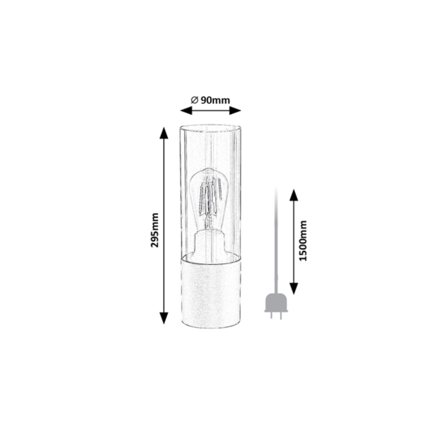Rabalux - Candeeiro de mesa 1xE27/25W/230V