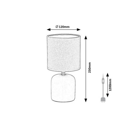 Rabalux - Candeeiro de mesa 1xE14/40W/230V verde