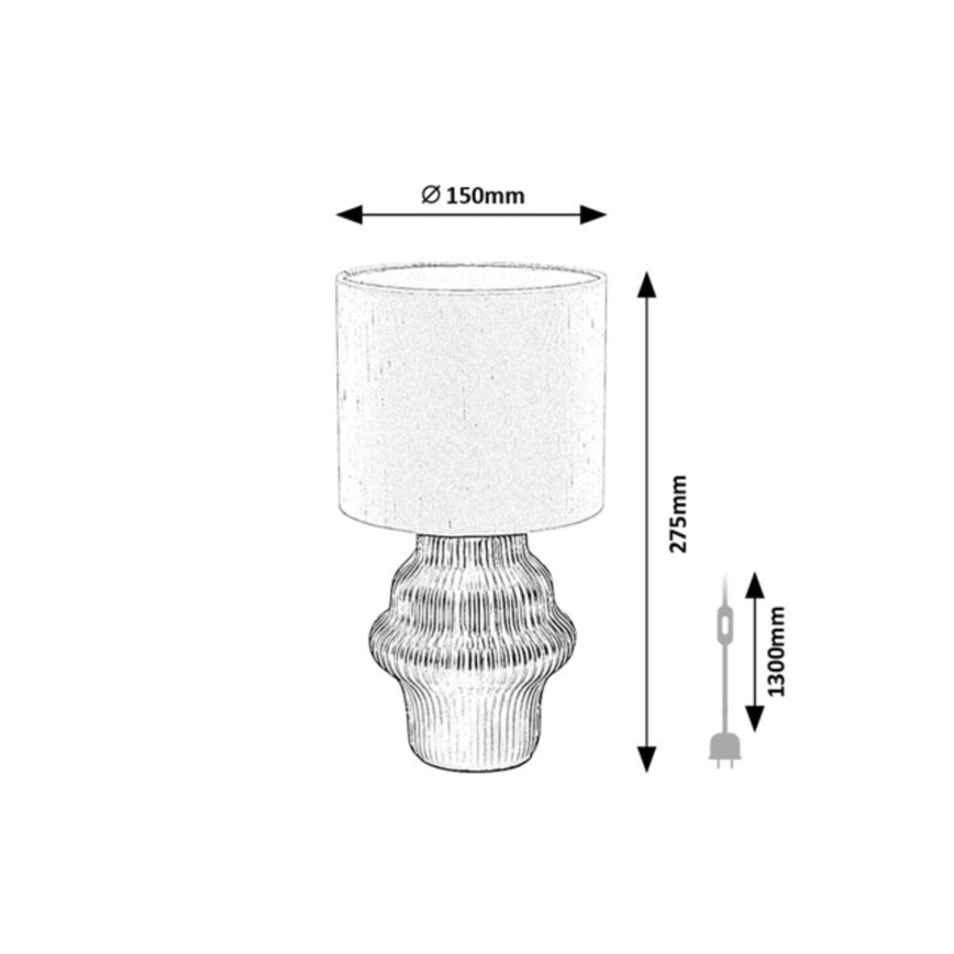 Rabalux - Candeeiro de mesa 1x E14/40W/230V, preto