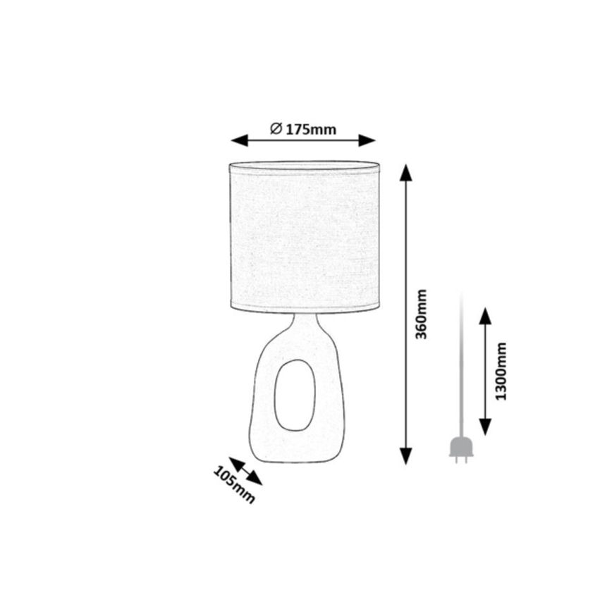 Rabalux - Candeeiro de mesa 1xE14/40W/230V creme