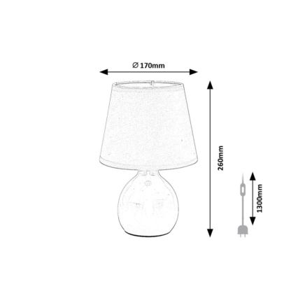 Rabalux - Candeeiro de mesa 1xE14/40W/230V rosa