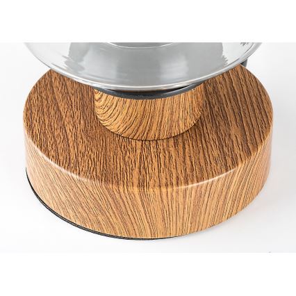 Rabalux - Candeeiro de mesa 1xE27/25W/230V carvalho