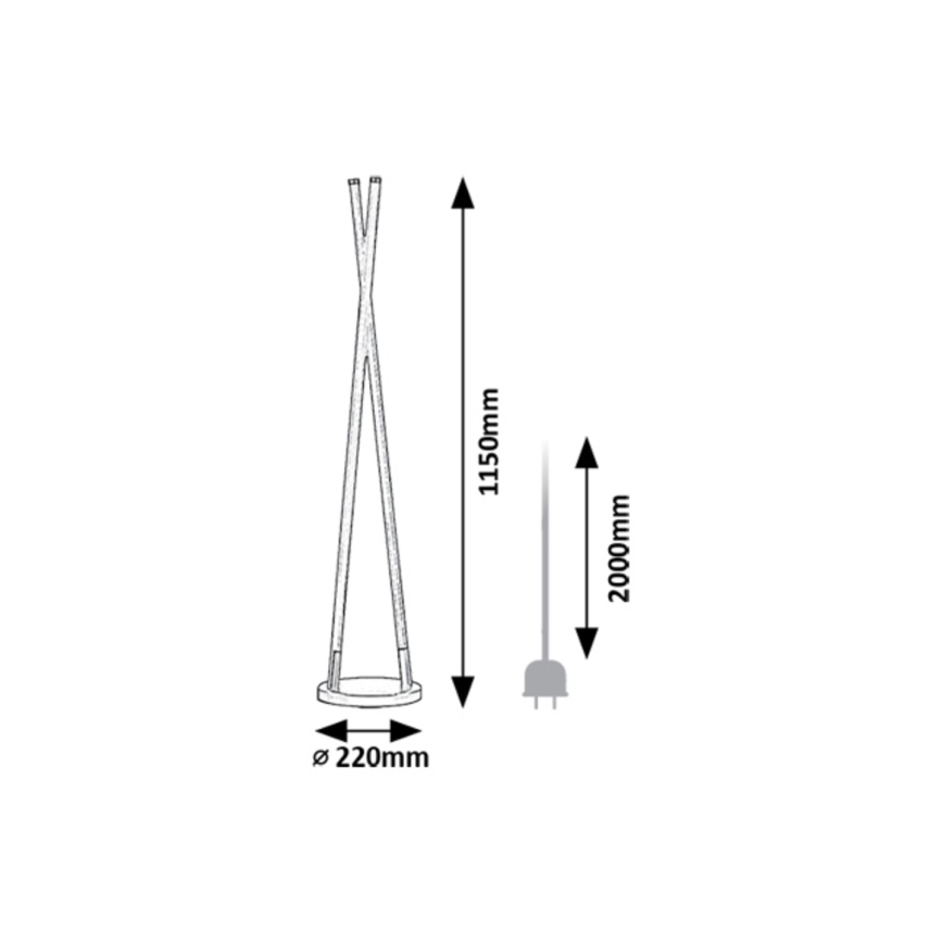 Rabalux - Candeeiro de chão LED LED/28W/230V 3000K