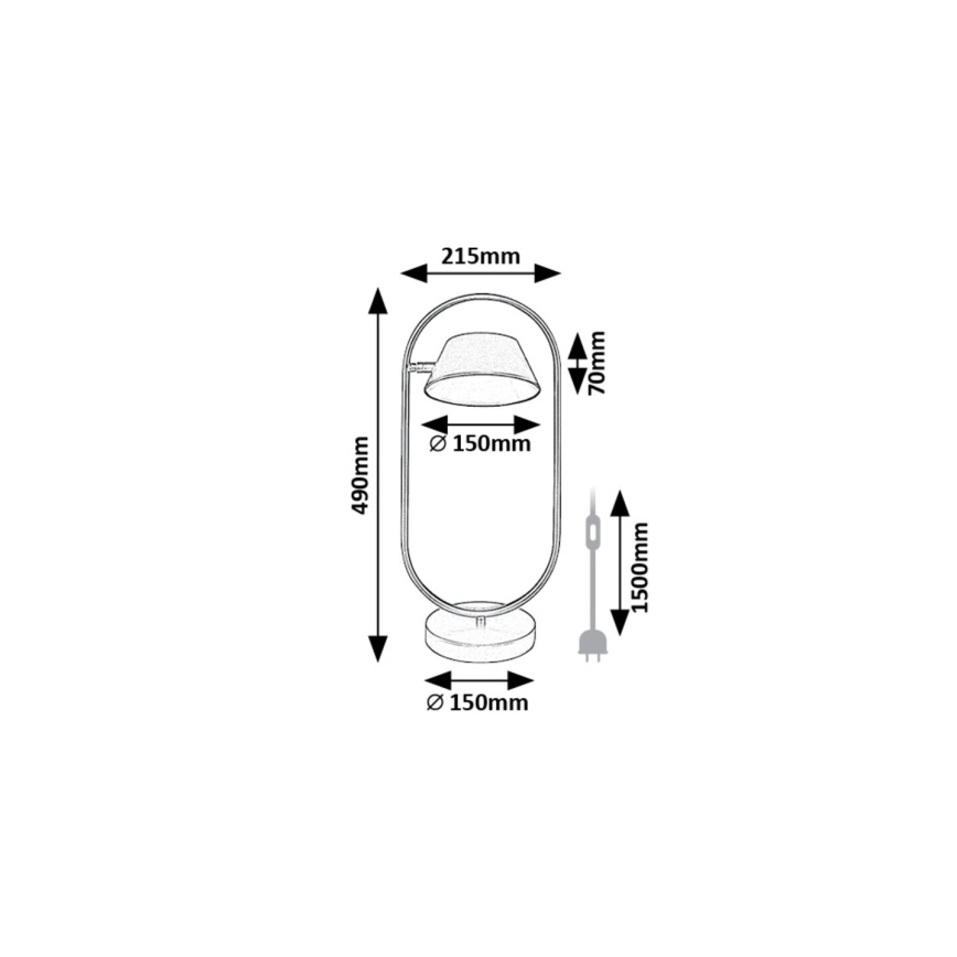 Rabalux - Candeeiro de mesa LED LED/6W/230V 3000K