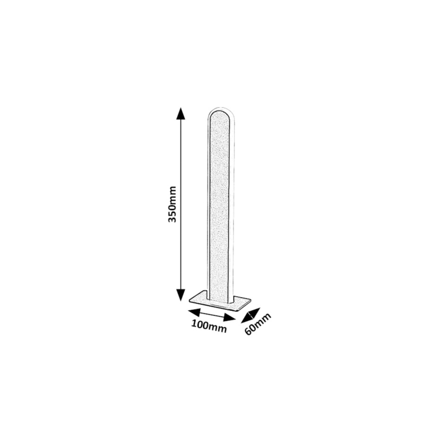 Rabalux - Candeeiro de mesa LED com regulação LED/15W/230V 3000/4000K preto