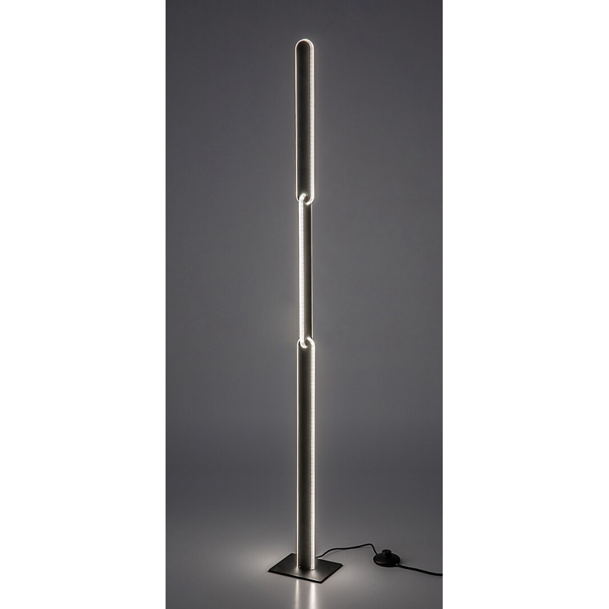 Rabalux - Candeeiro de chão LED com regulação LED/33W/230V 3000/4000K preto