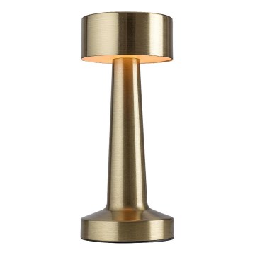 Rabalux 74207 - Candeeiro de mesa tátil recarregável LED SENAN LED/2,7W/5V 1200mAh dourado