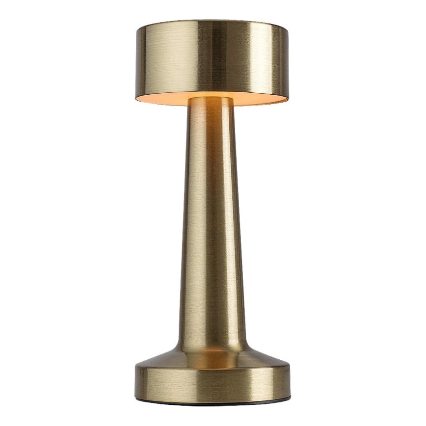 Rabalux 74207 - Candeeiro de mesa tátil recarregável LED SENAN LED/2,7W/5V 1200mAh dourado
